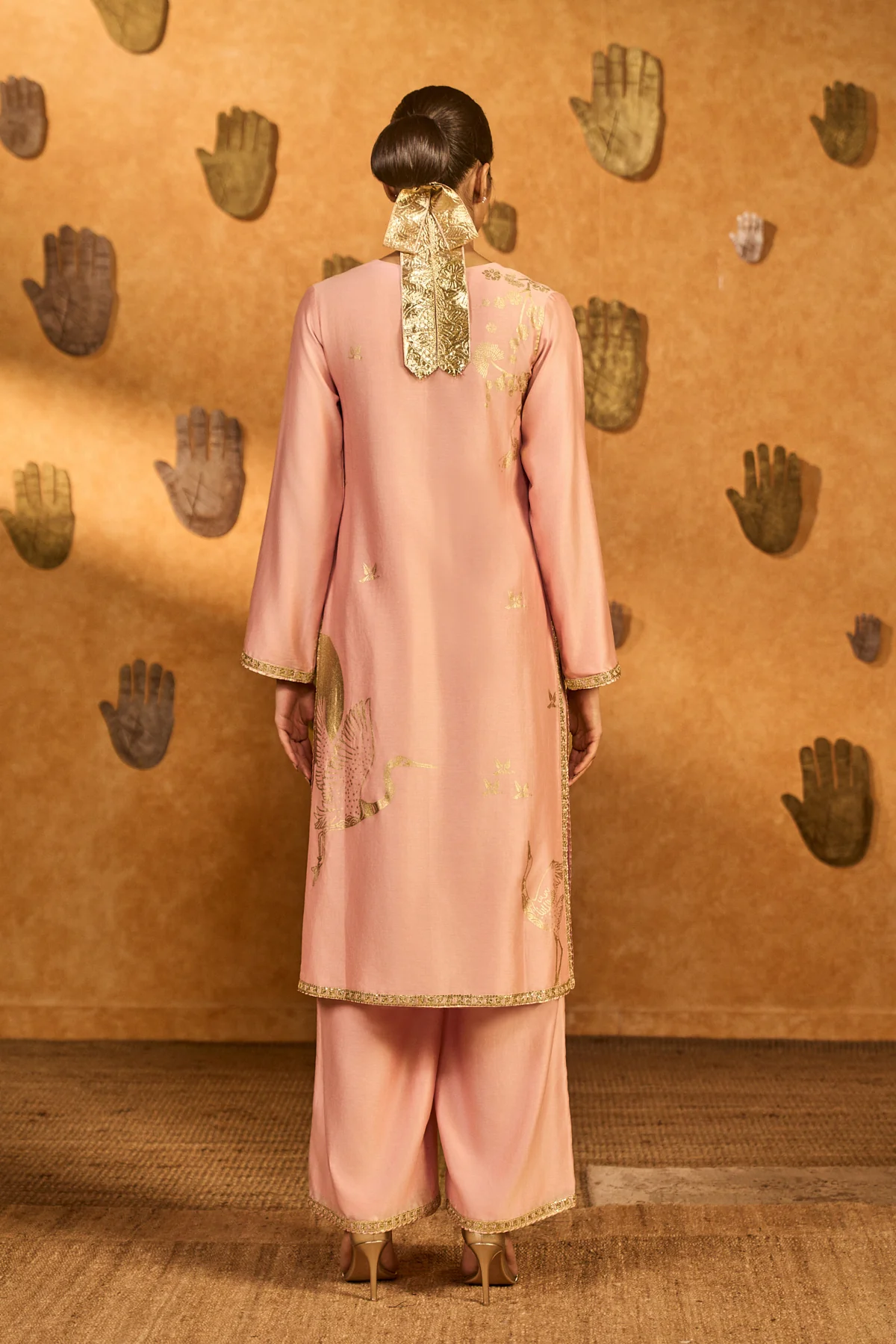 Babypink Crane Dawn Kurta Set - Image 2