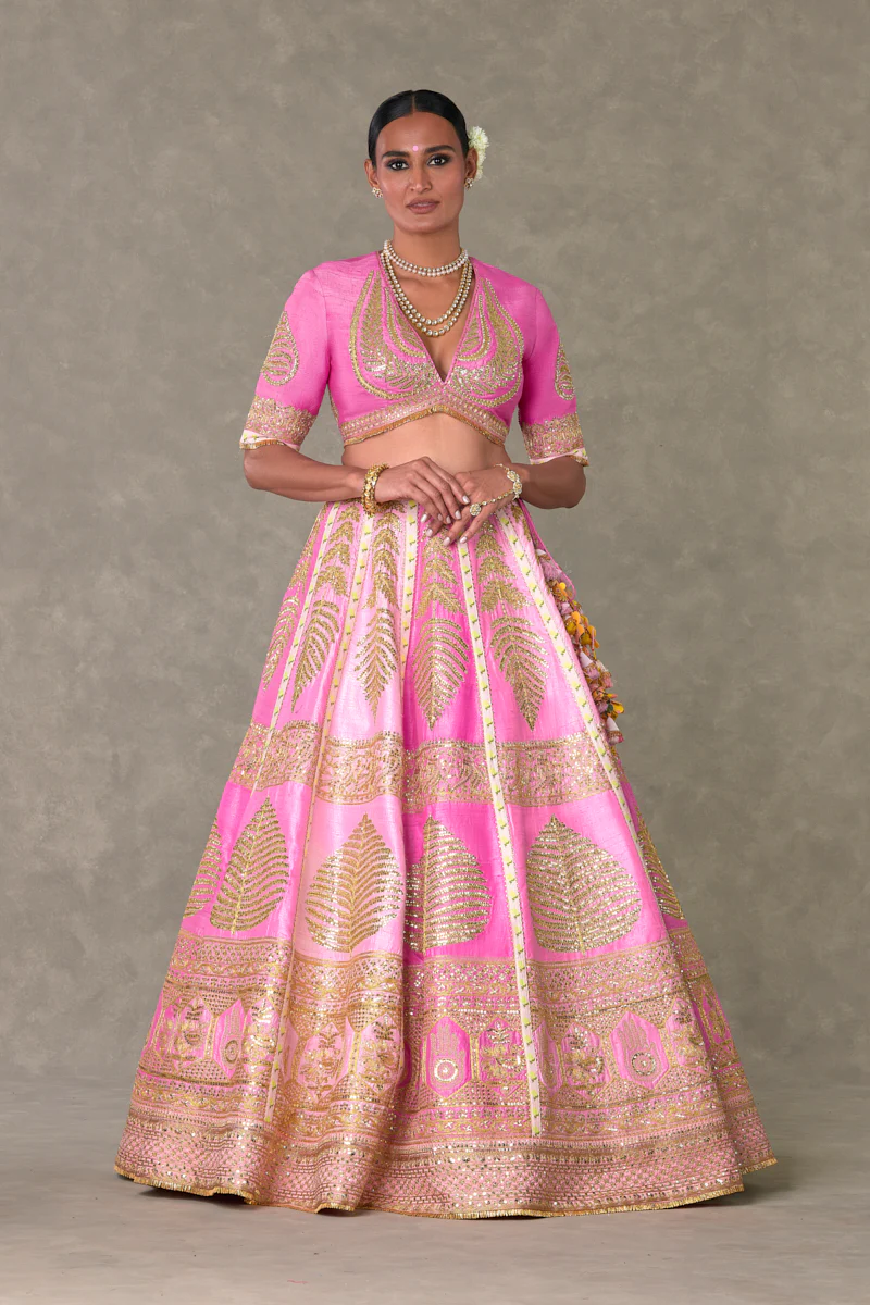 Barfi Pink ‘Paan-Patti’ lehenga - Image 11