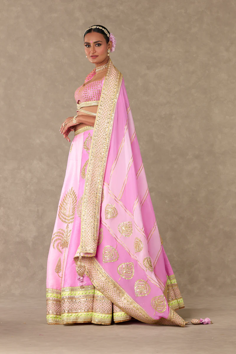 Barfi Pink Sitara Dil Lehenga Set - Image 4