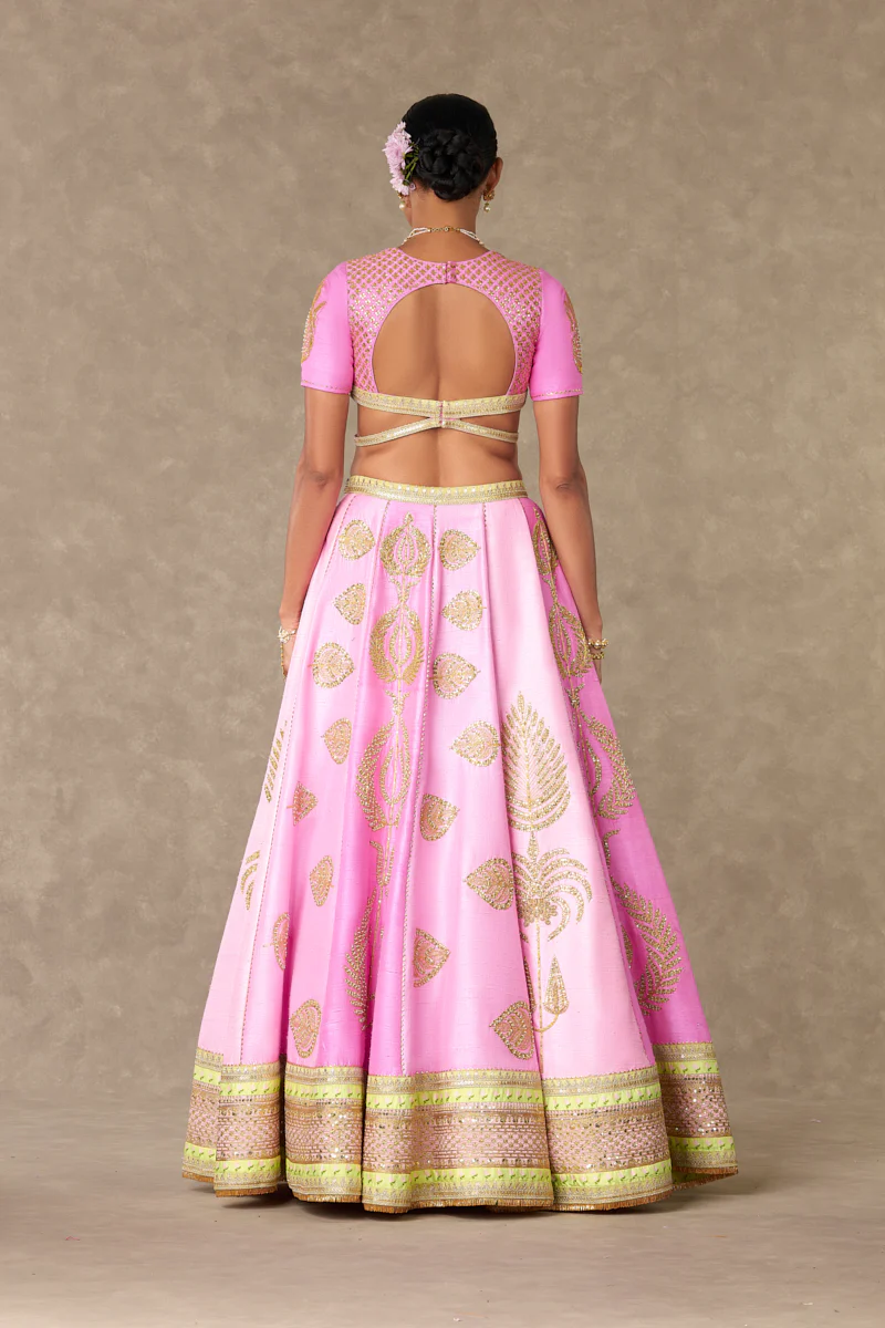 Barfi Pink Sitara Dil Lehenga Set - Image 9