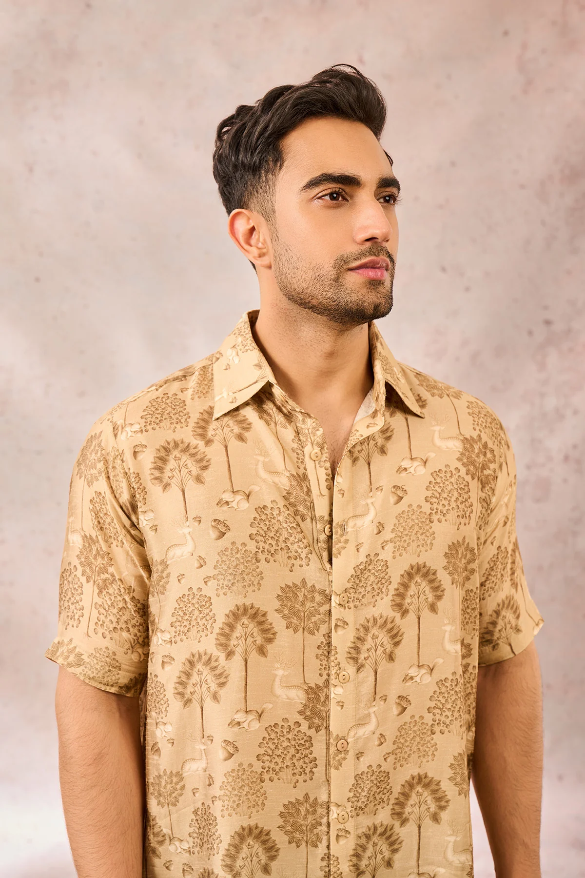 Beige Midnight Maze Shirt - Image 5