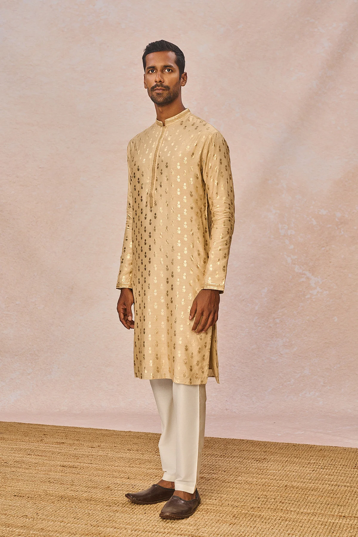 Beige Pixie Dust Kurta Set - Image 2