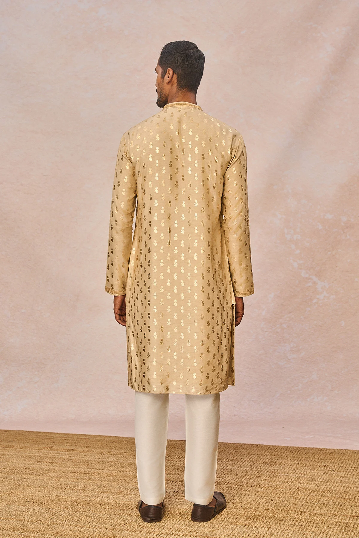 Beige Pixie Dust Kurta Set - Image 4
