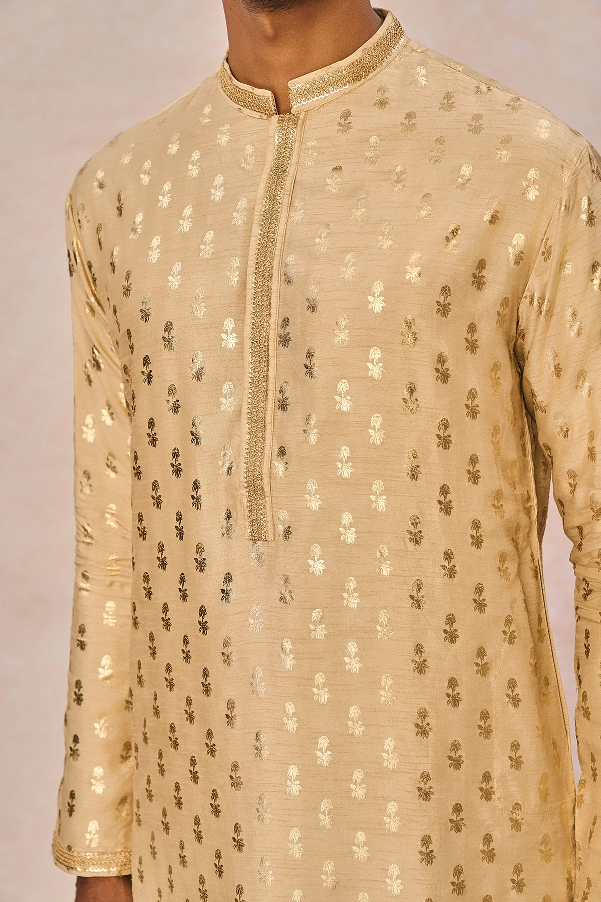 Beige Pixie Dust Kurta Set - Image 5