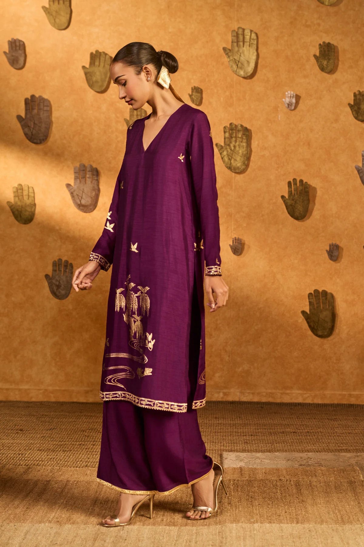 Berry Still Water Bloom Kurta Set - Image 4