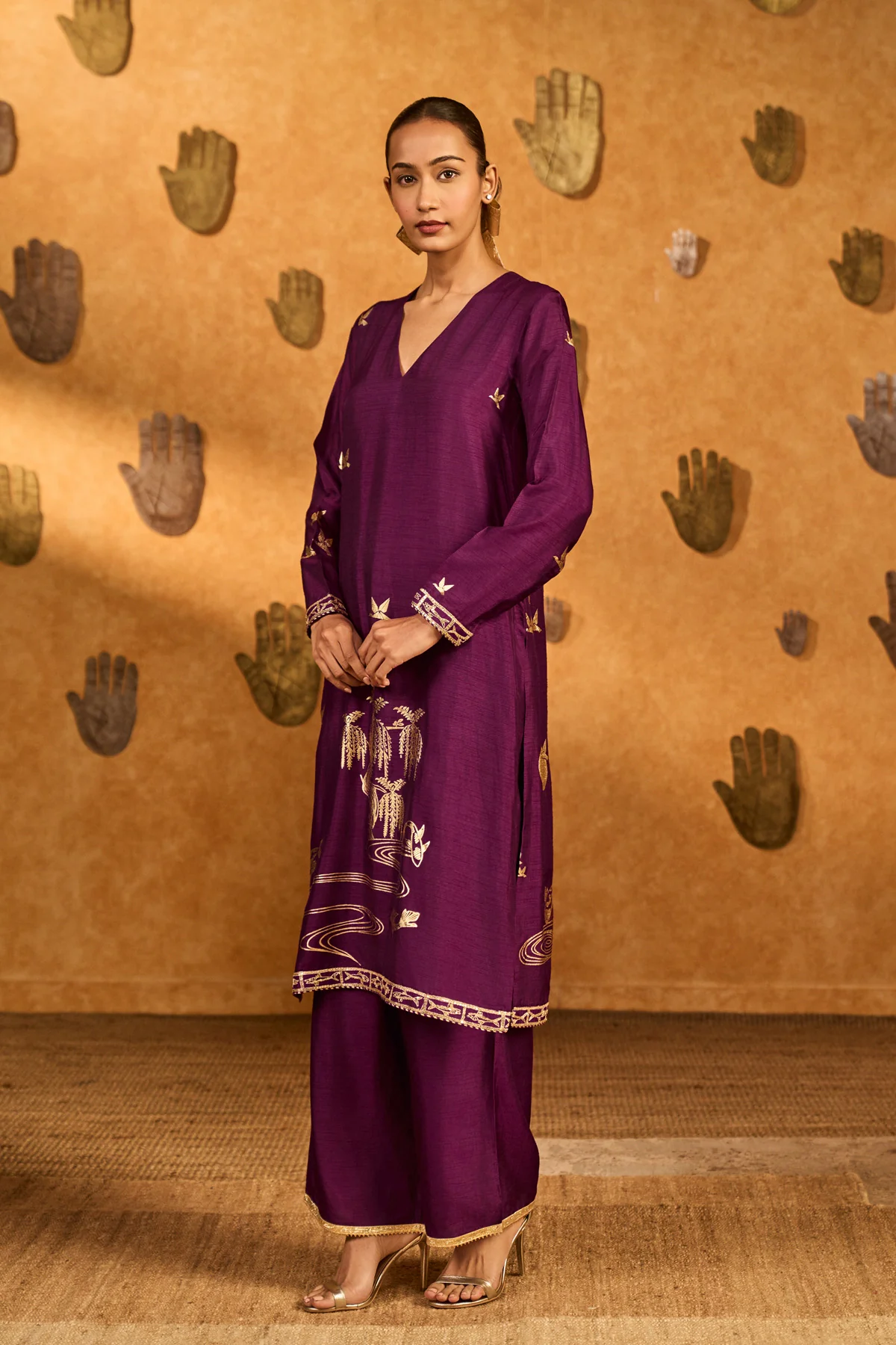Berry Still Water Bloom Kurta Set - Image 5