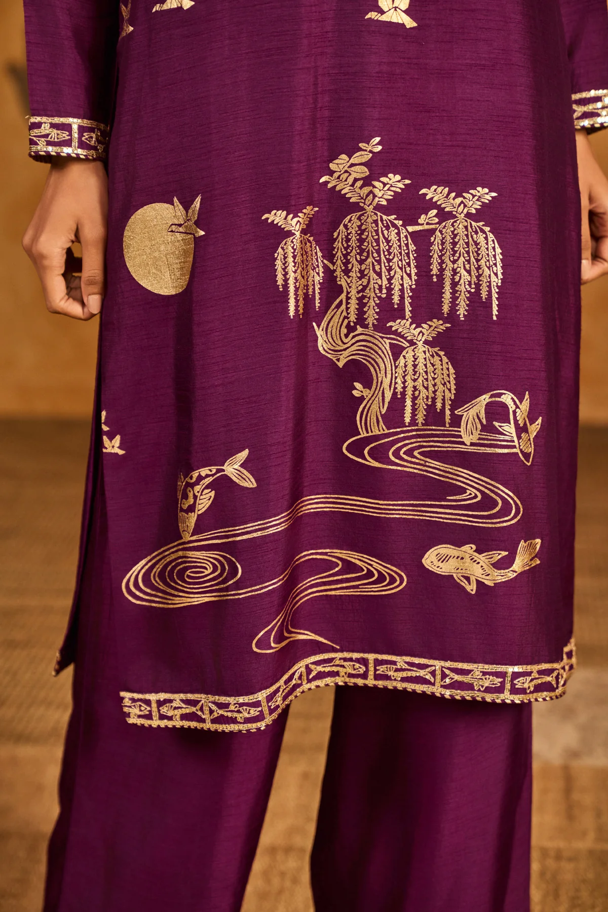 Berry Still Water Bloom Kurta Set - Image 7