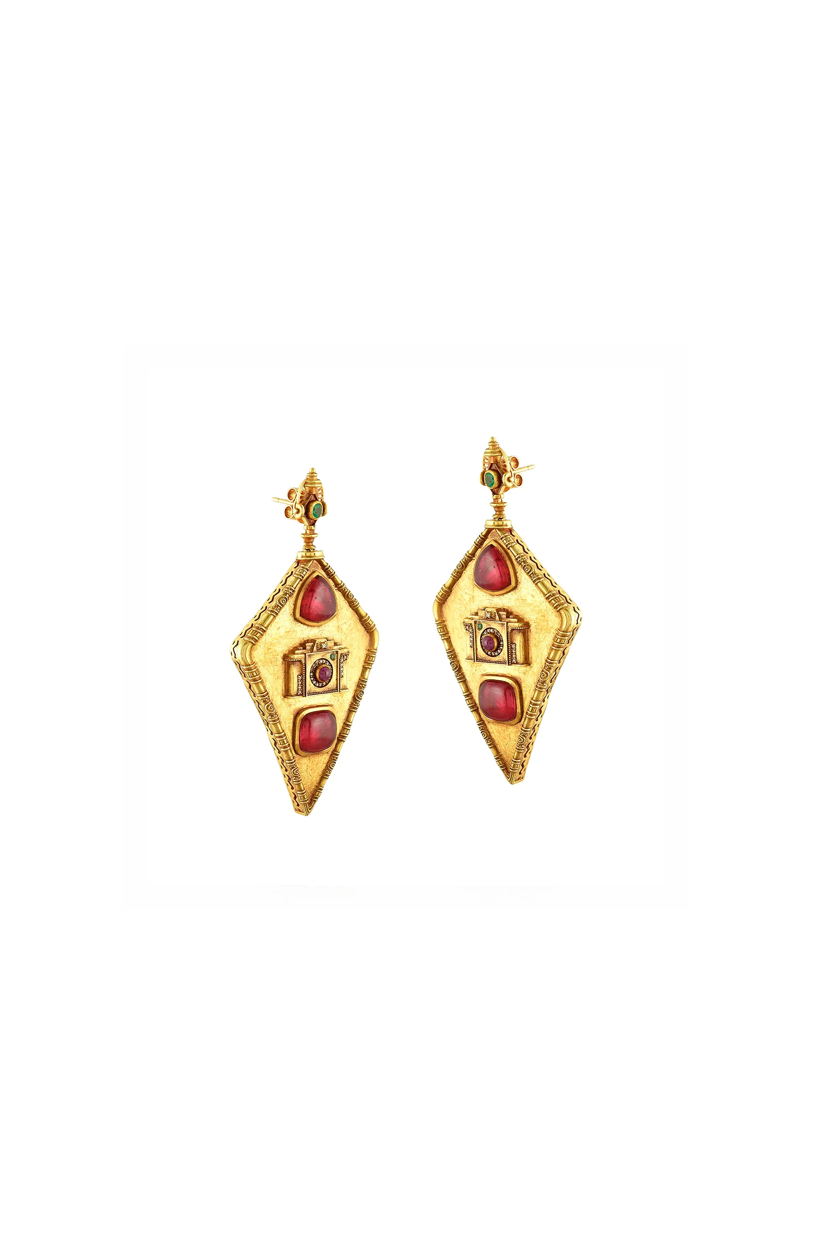 Besan Barfi Earrings - Image 2