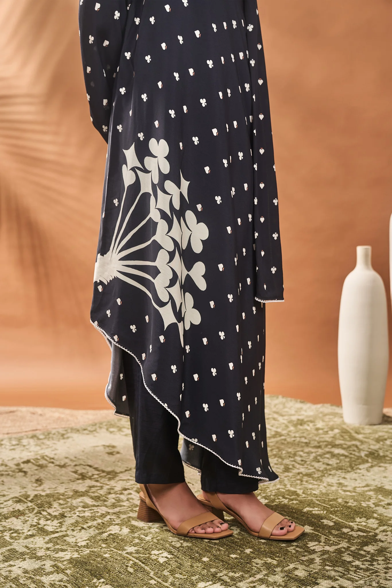 Black All Fours One Shoulder Tunic Set - Image 4