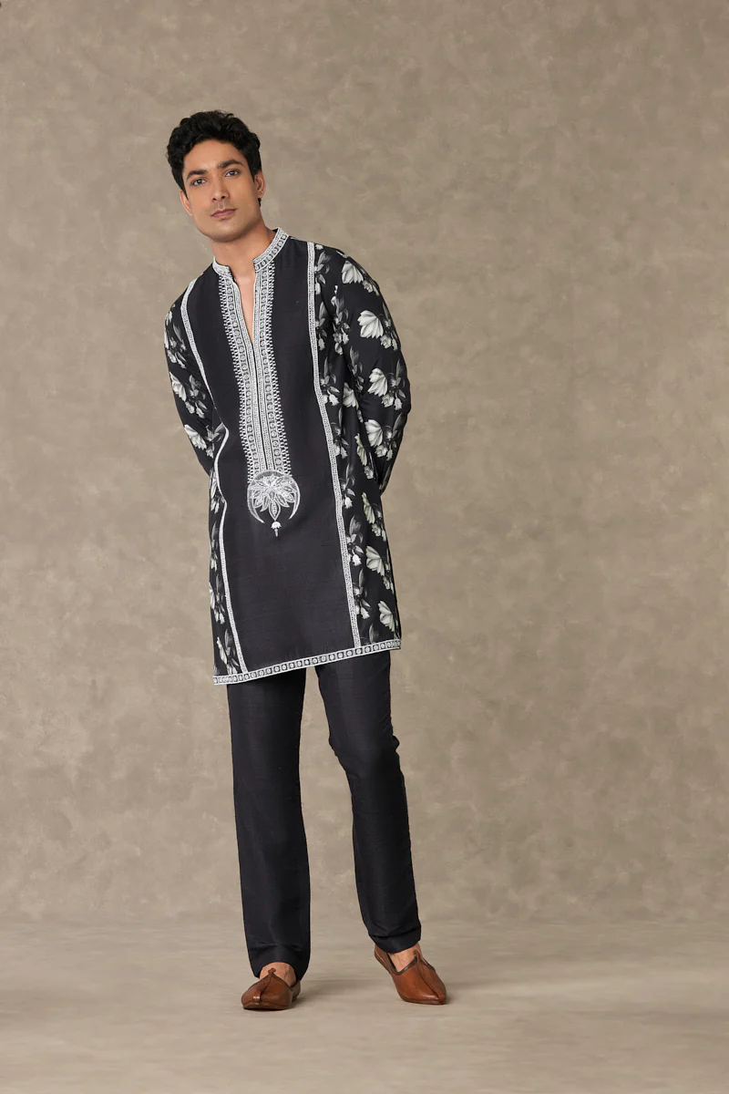 Black Chaand Kurta Set - Image 6