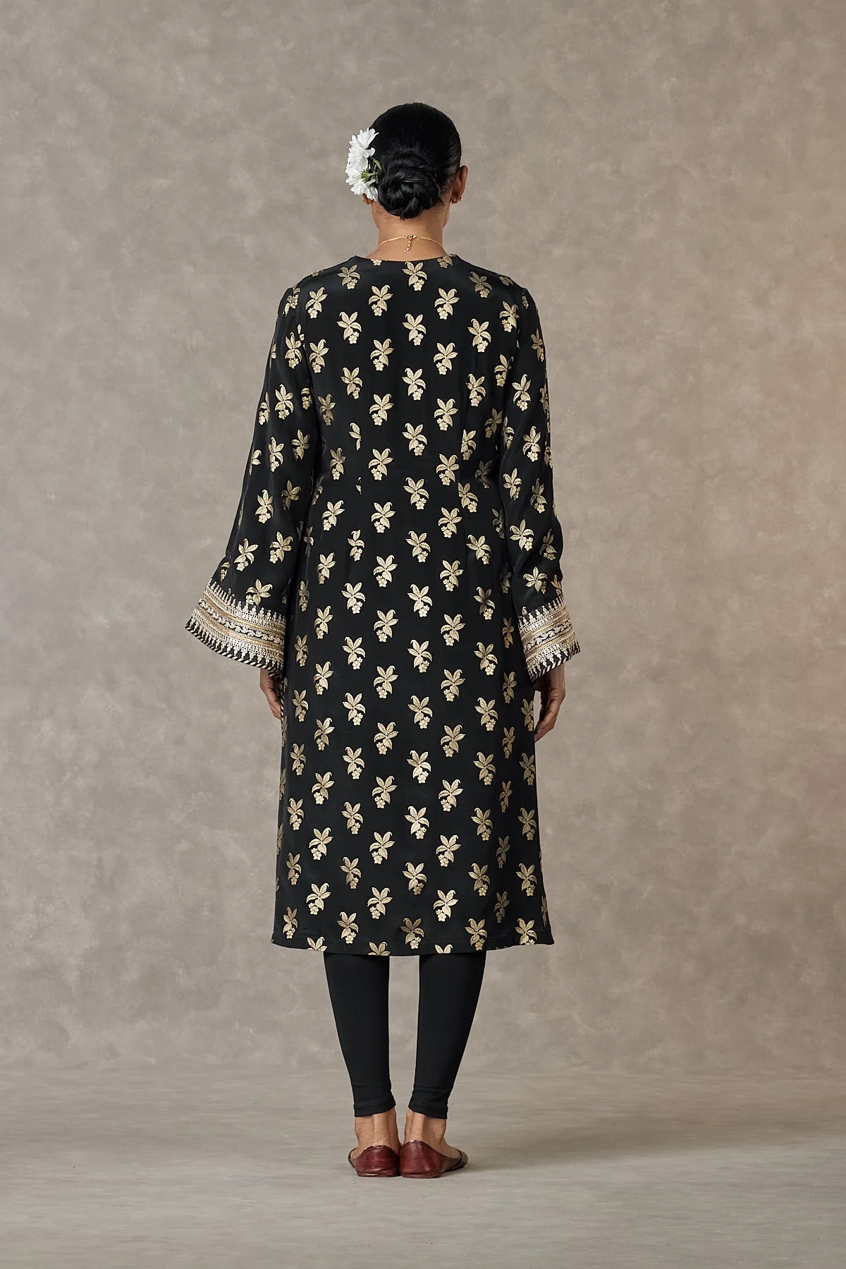 Black Cherrybloom Kurta - Image 5