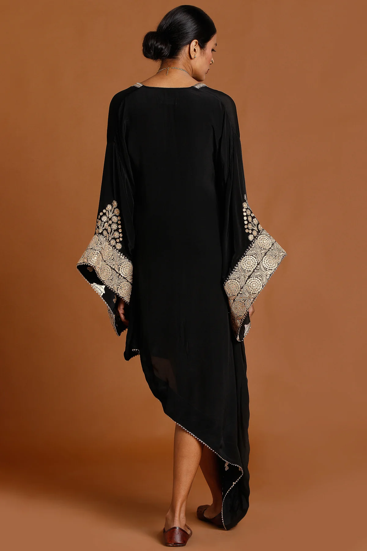Black Embroidered Kaftan - Image 5