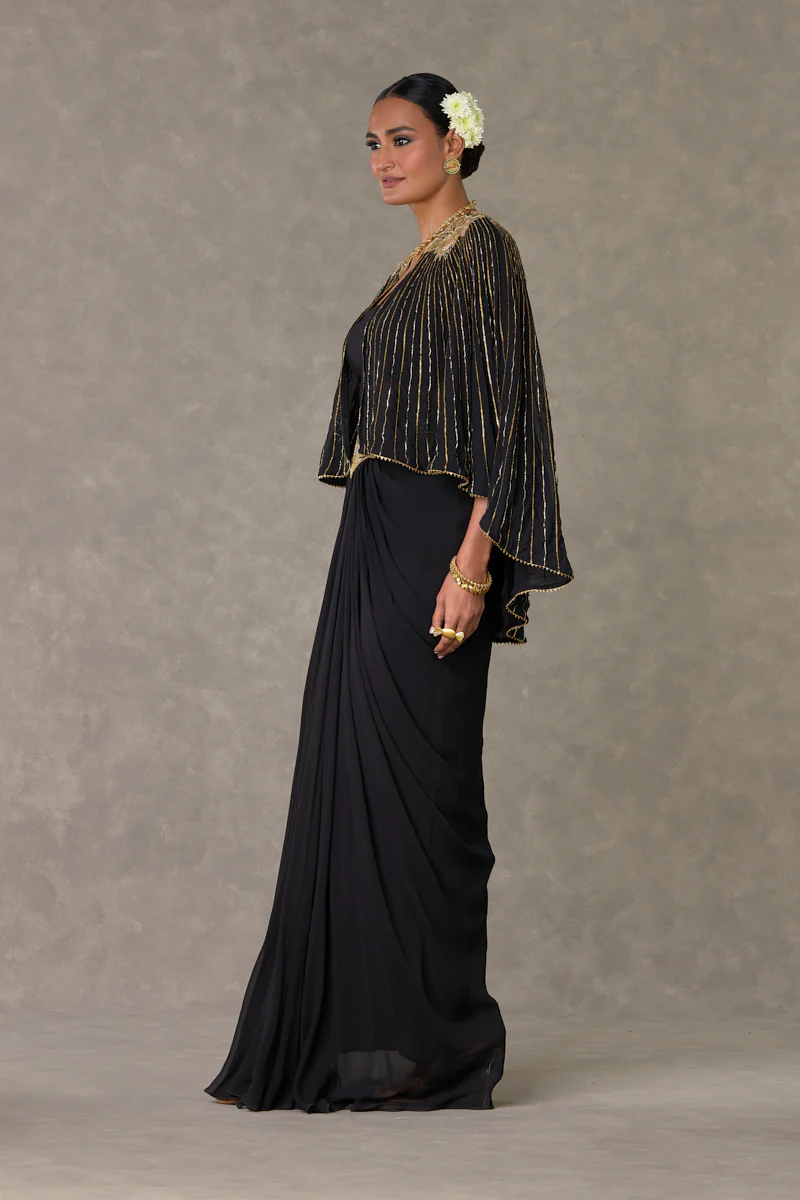 Black Neel-Kamal Cape Set - Image 3