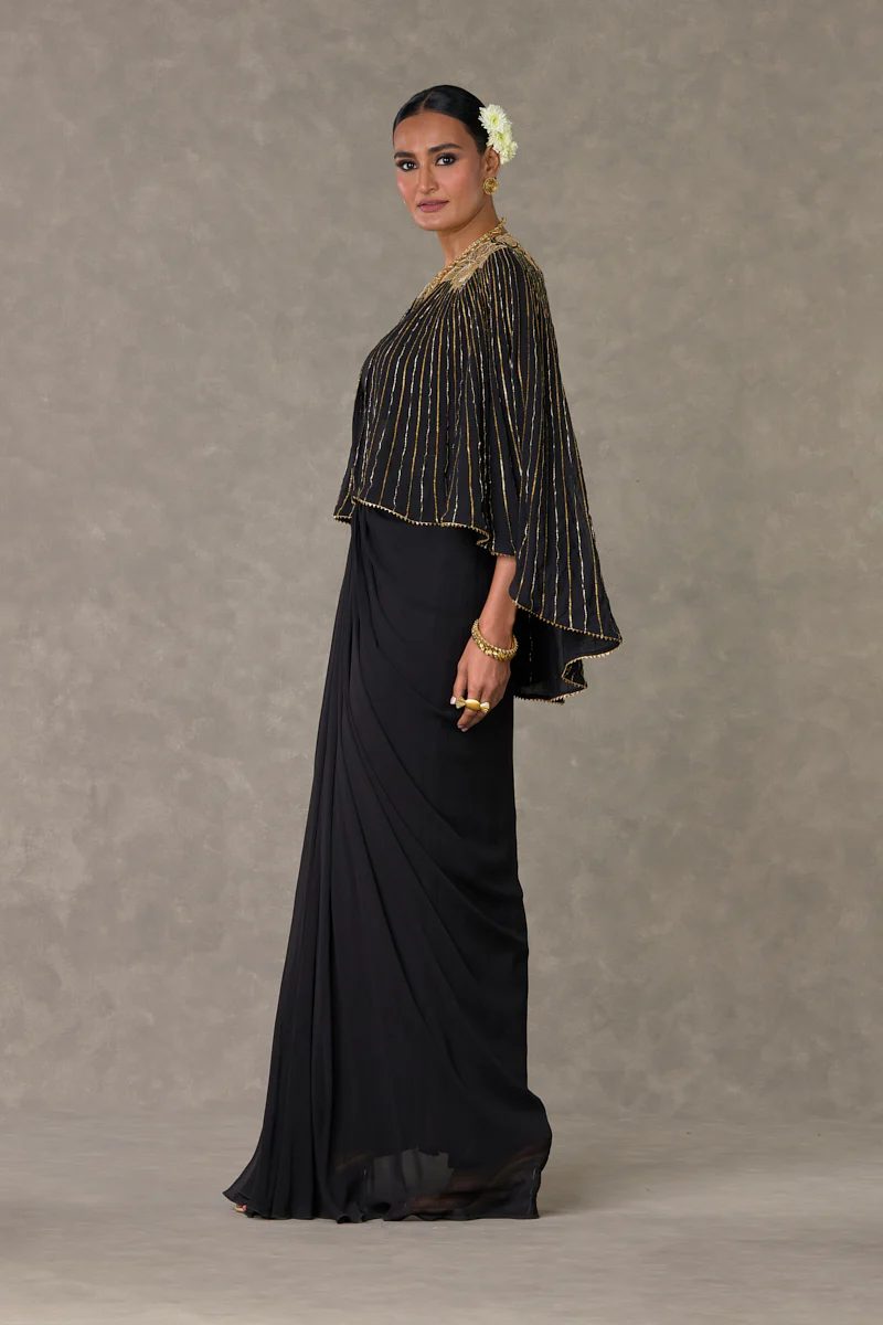Black Neel-Kamal Cape Set - Image 5