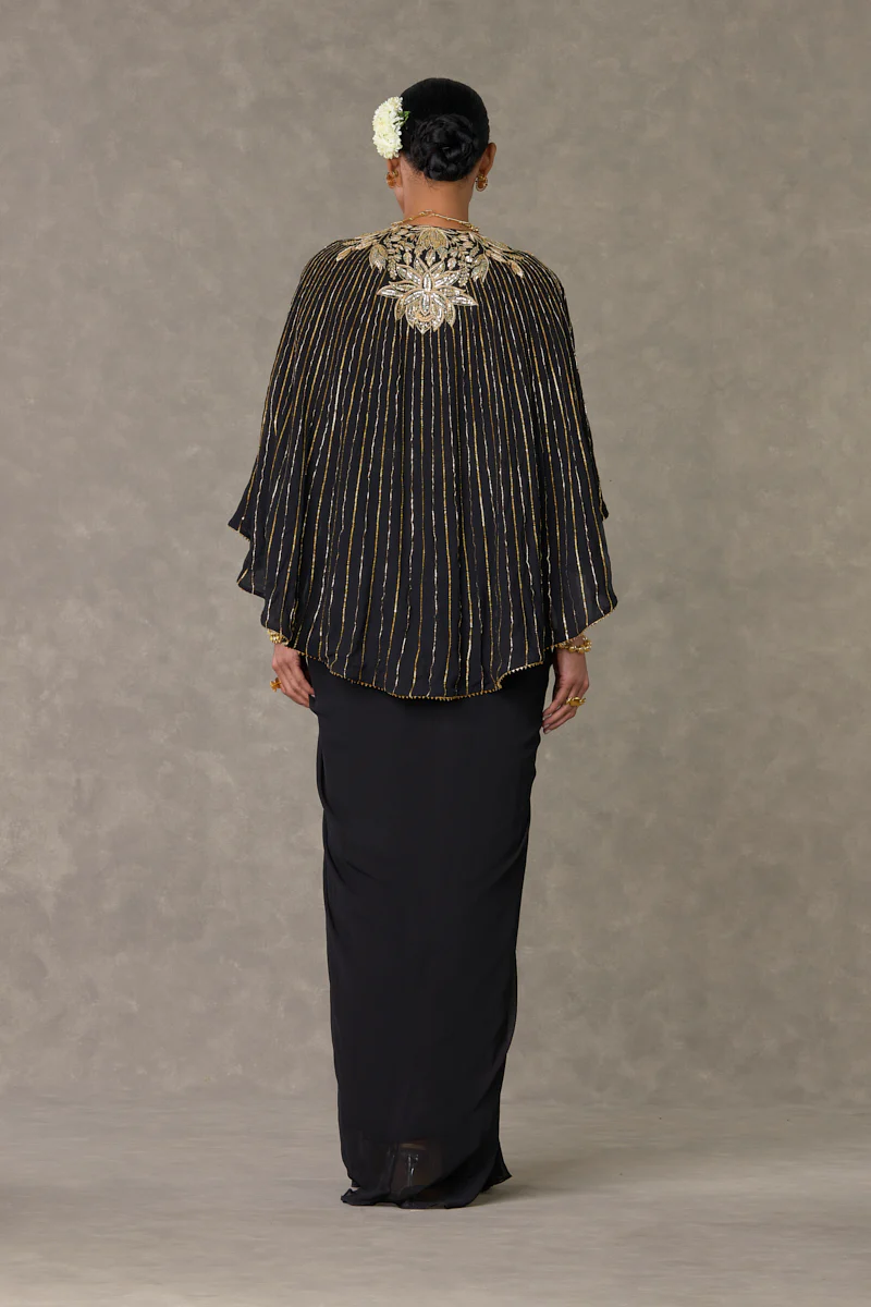 Black Neel-Kamal Cape Set - Image 6