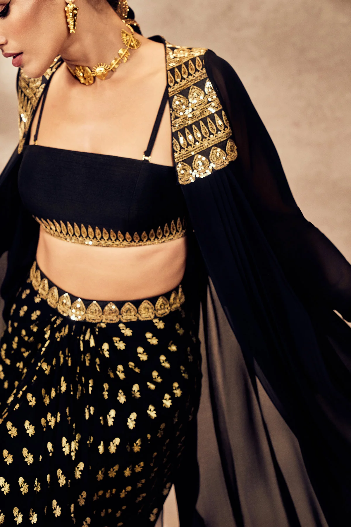 Black Pixie Dust Skirt Set - Image 4