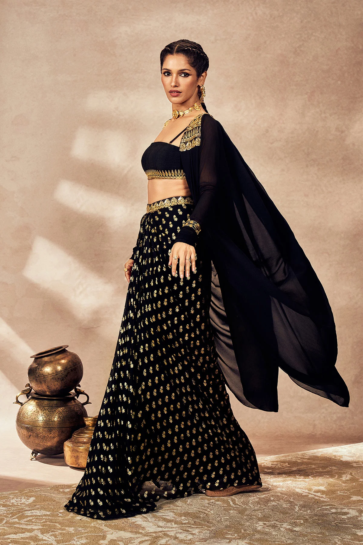 Black Pixie Dust Skirt Set - Image 5