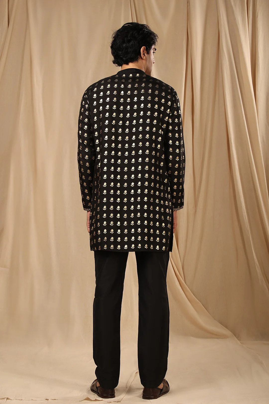 Black Wallflower Kurta Set - Image 6