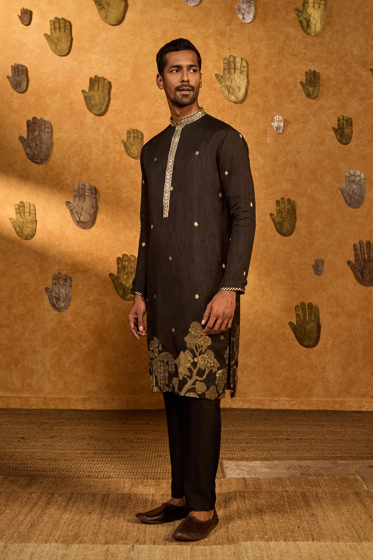 Black Zen Kurta Set - Image 3