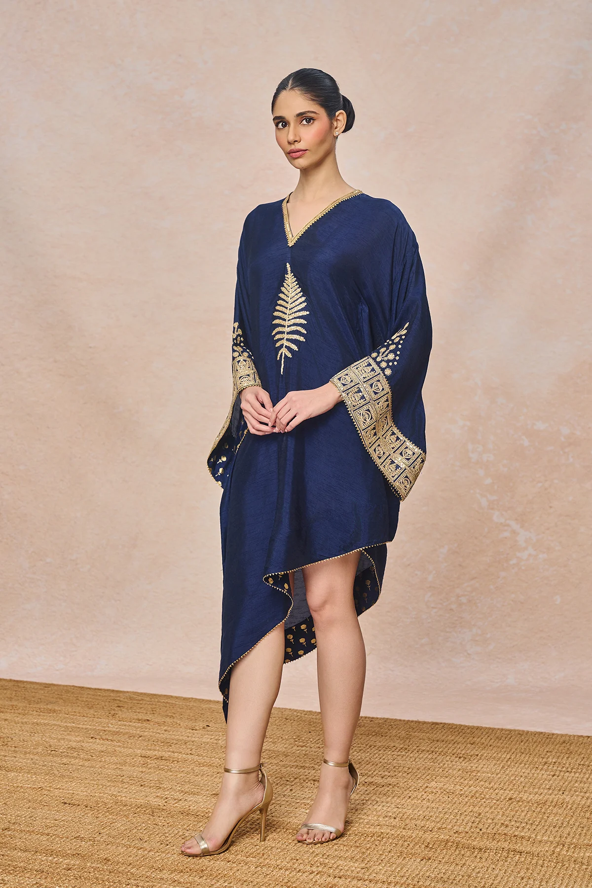 Blue Embroidered Kaftan - Image 2