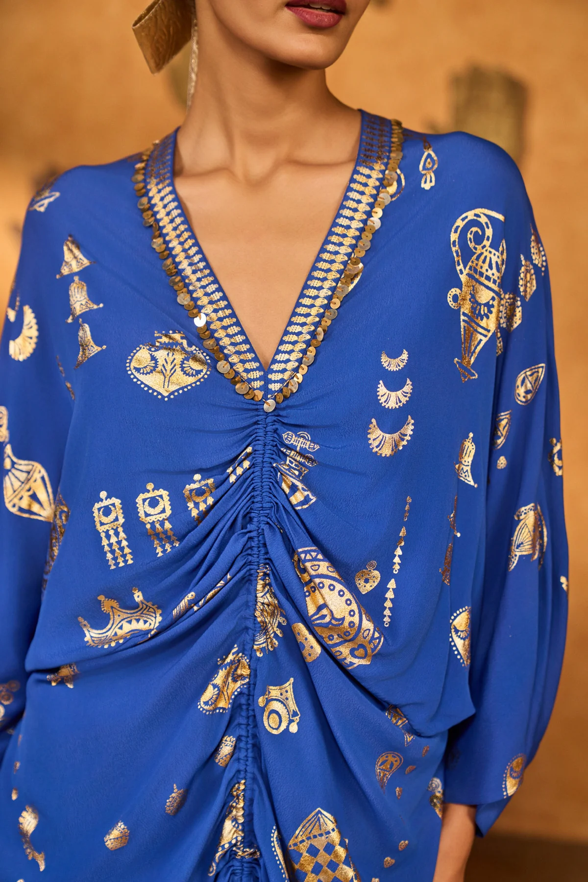 Blue Gilded Folkstone Kaftan - Image 5