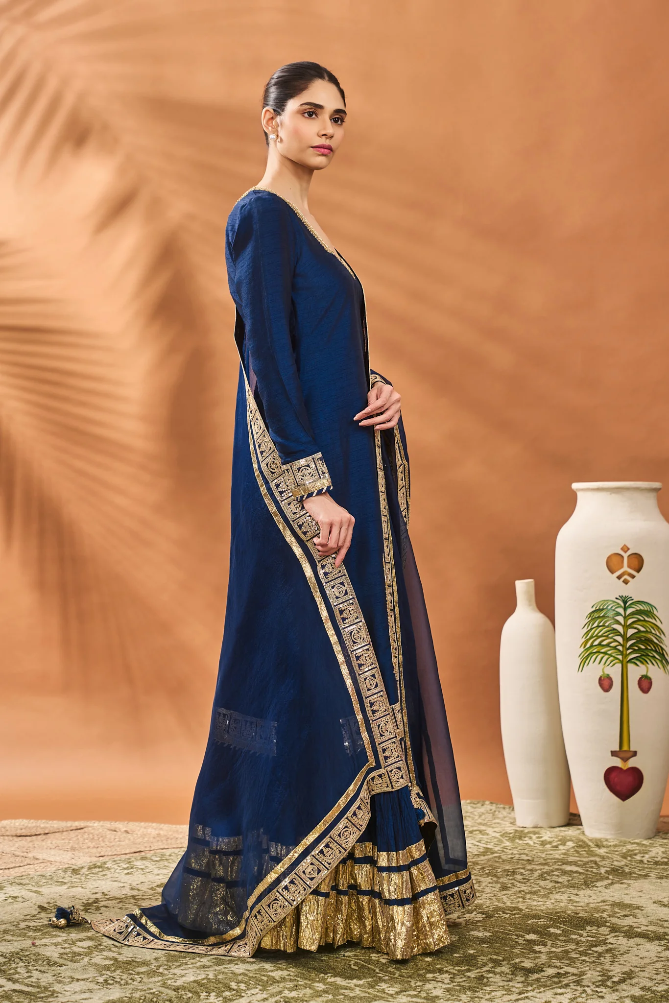 Blue Pixie Dust Kurta Set - Image 3