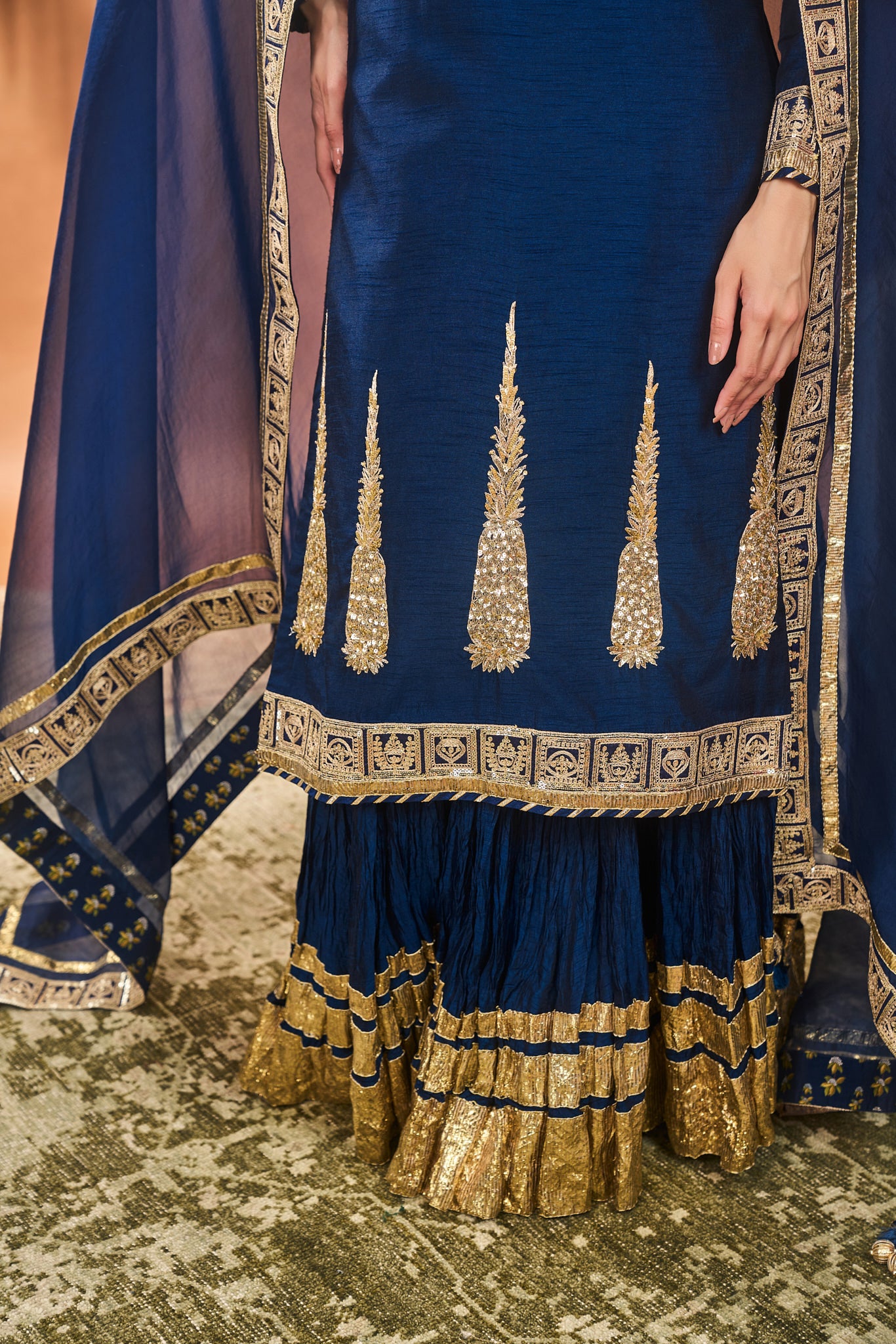 Blue Pixie Dust Kurta Set - Image 5