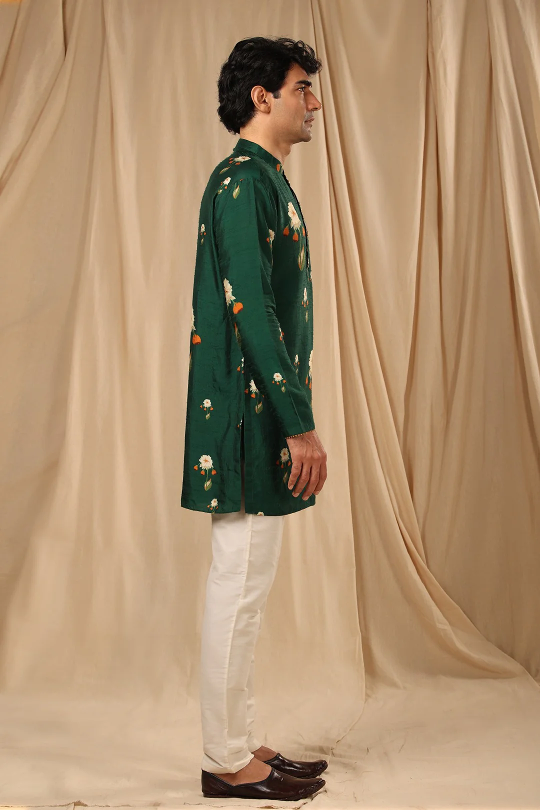 Bottle Green Buttercup Kurta Set - Image 4
