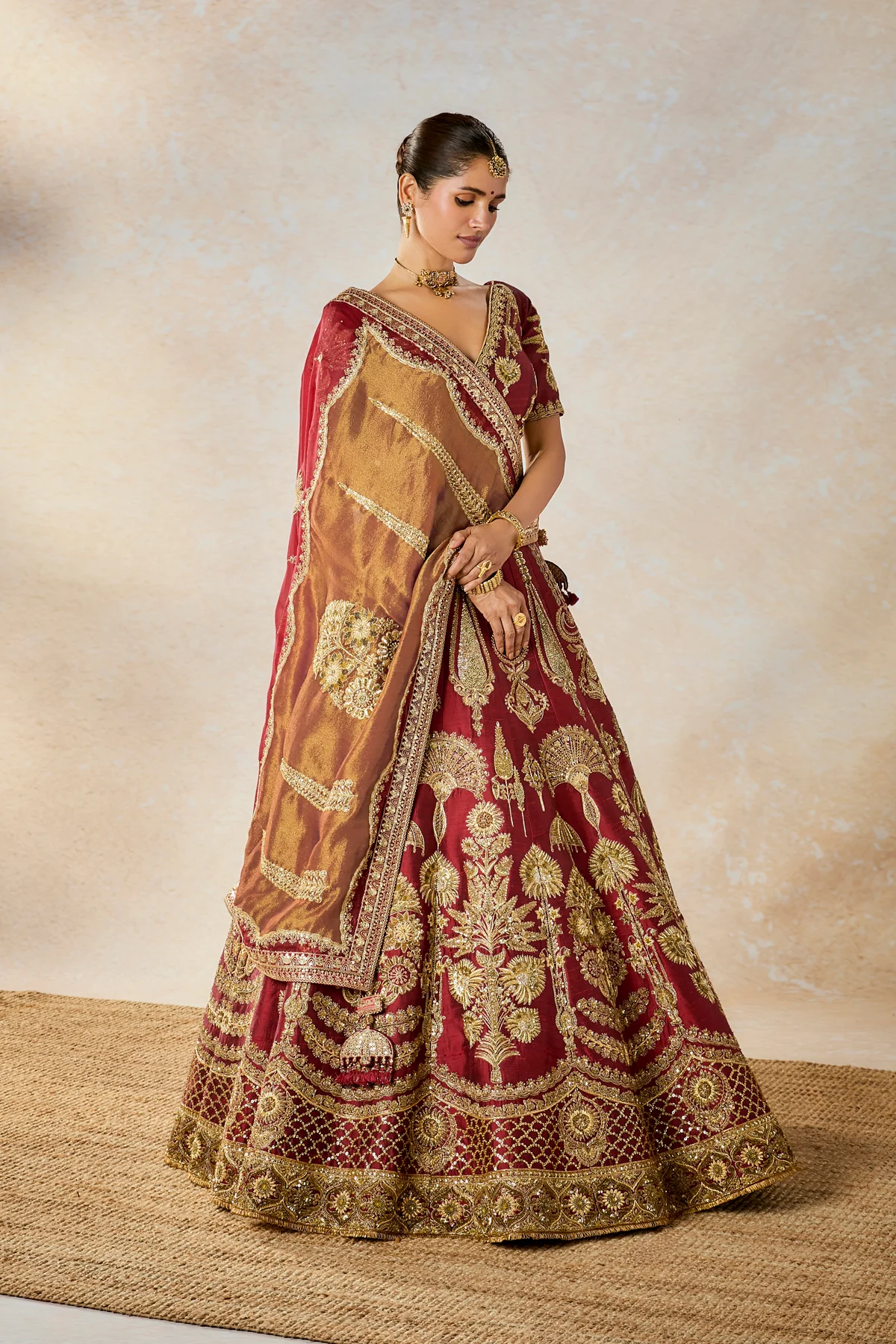 Cherry Gulab Lehenga Set - Image 2
