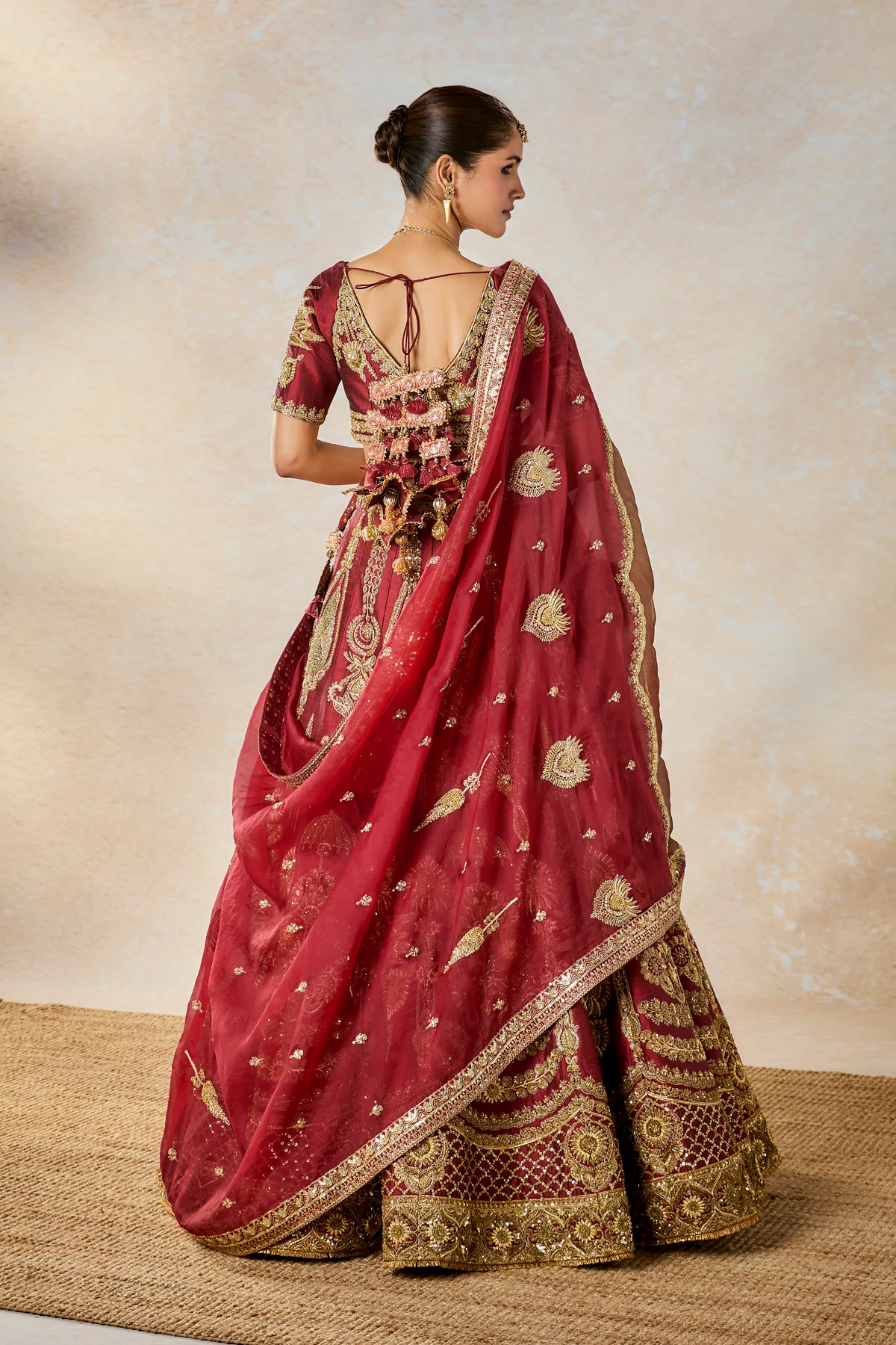 Cherry Gulab Lehenga Set - Image 7