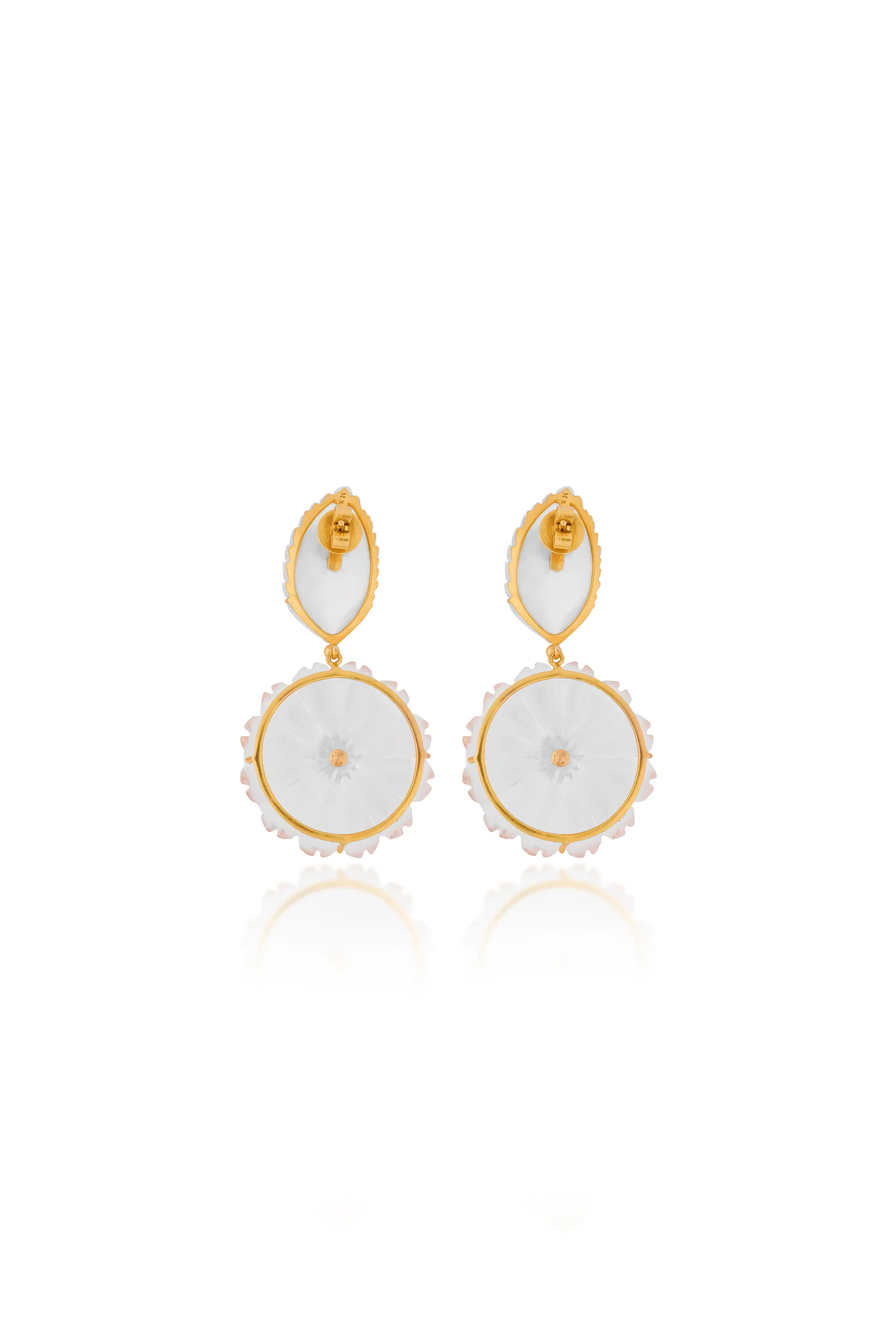 Frosted Flower Earrings - Image 4