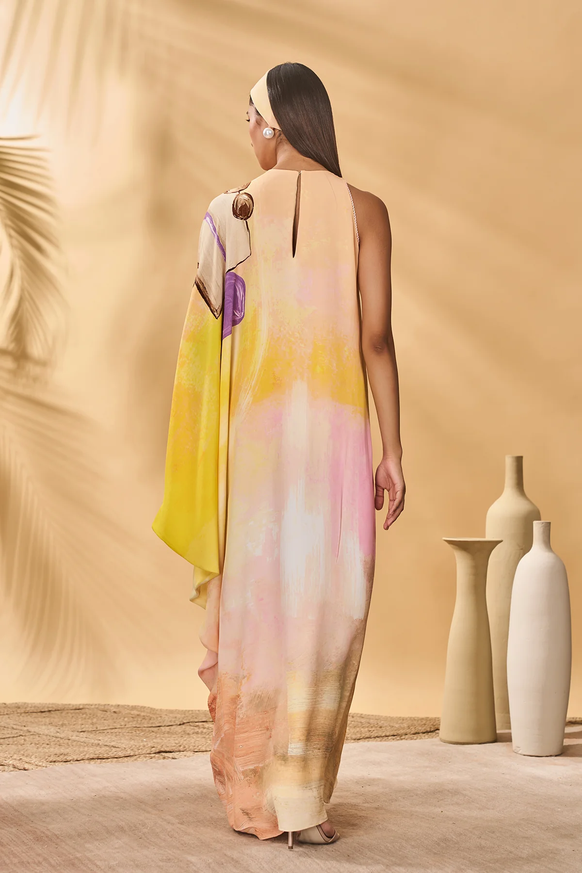 Glazing Symphony Asymmetrical kaftan - Image 7
