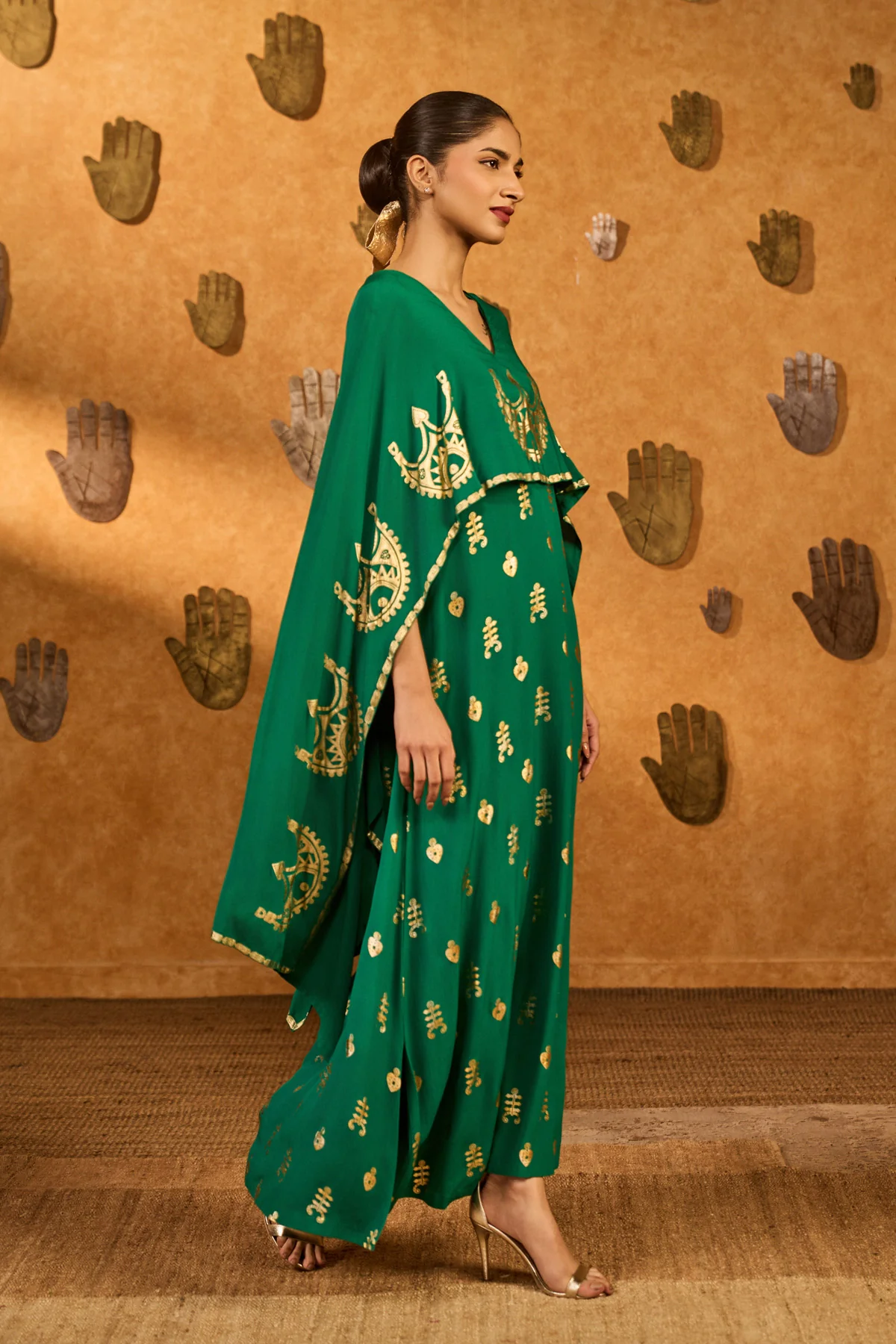 Green Lunar Crown Kaftan - Image 3