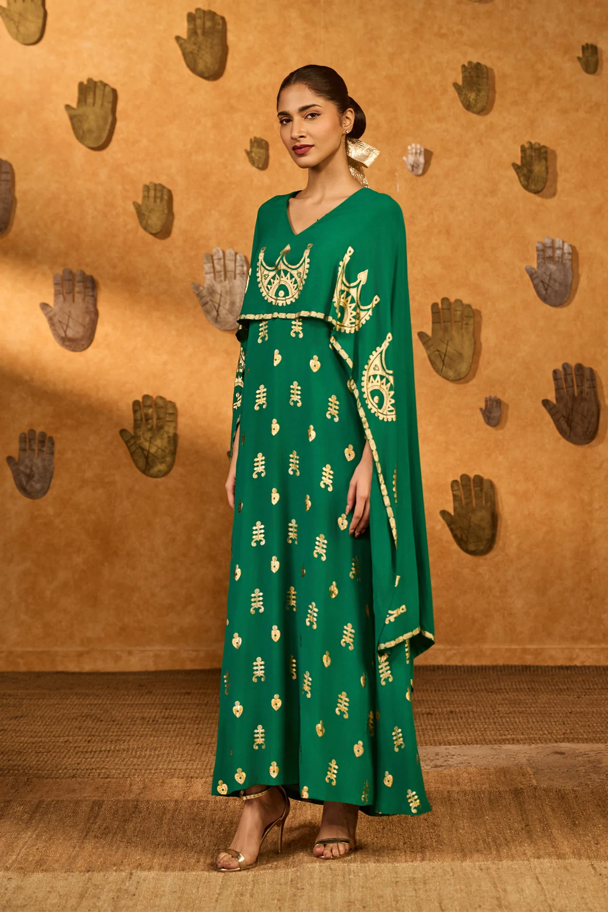 Green Lunar Crown Kaftan - Image 4