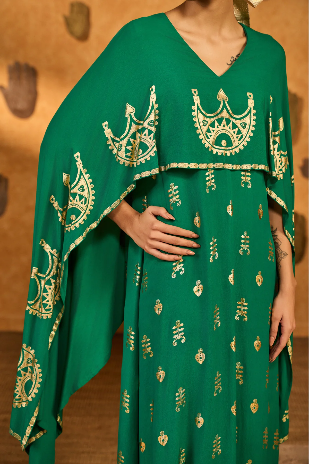 Green Lunar Crown Kaftan - Image 5