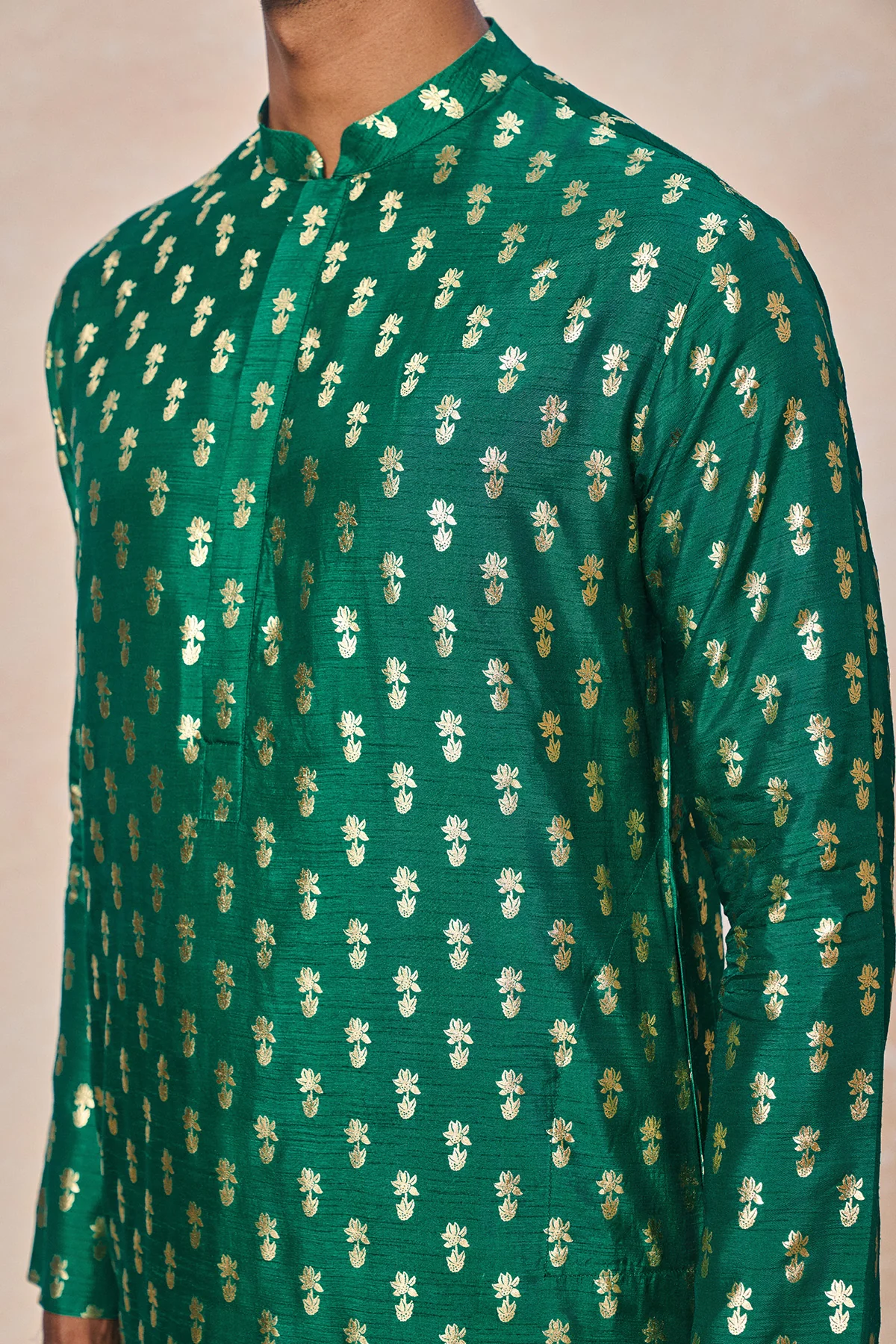 Green Pixie Dust Kurta Set - Image 6
