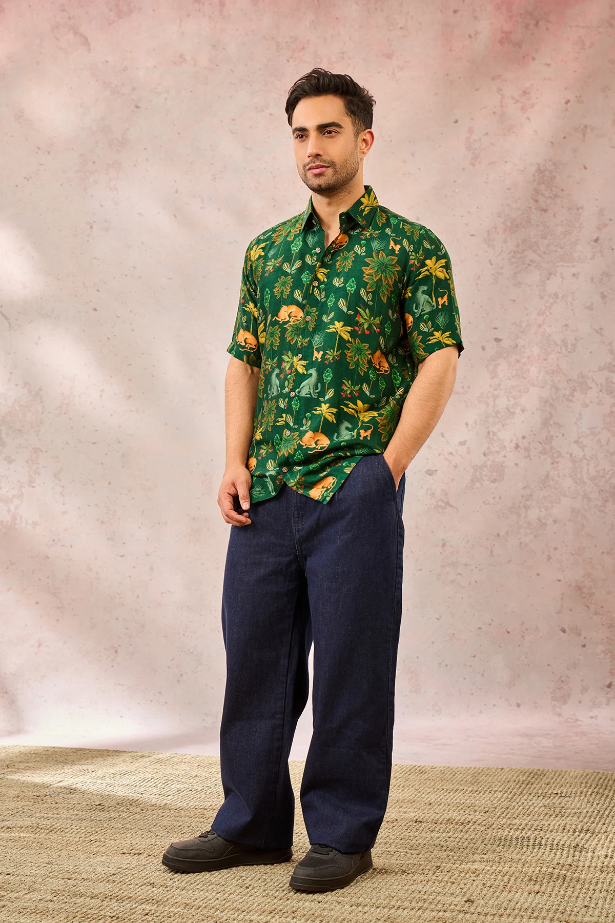 Green Tropical Rhapsody Shirt - Image 3