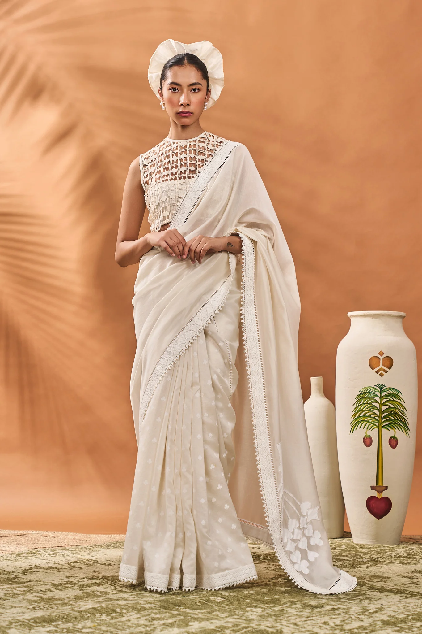 Ivory All Fours Saree - Image 6