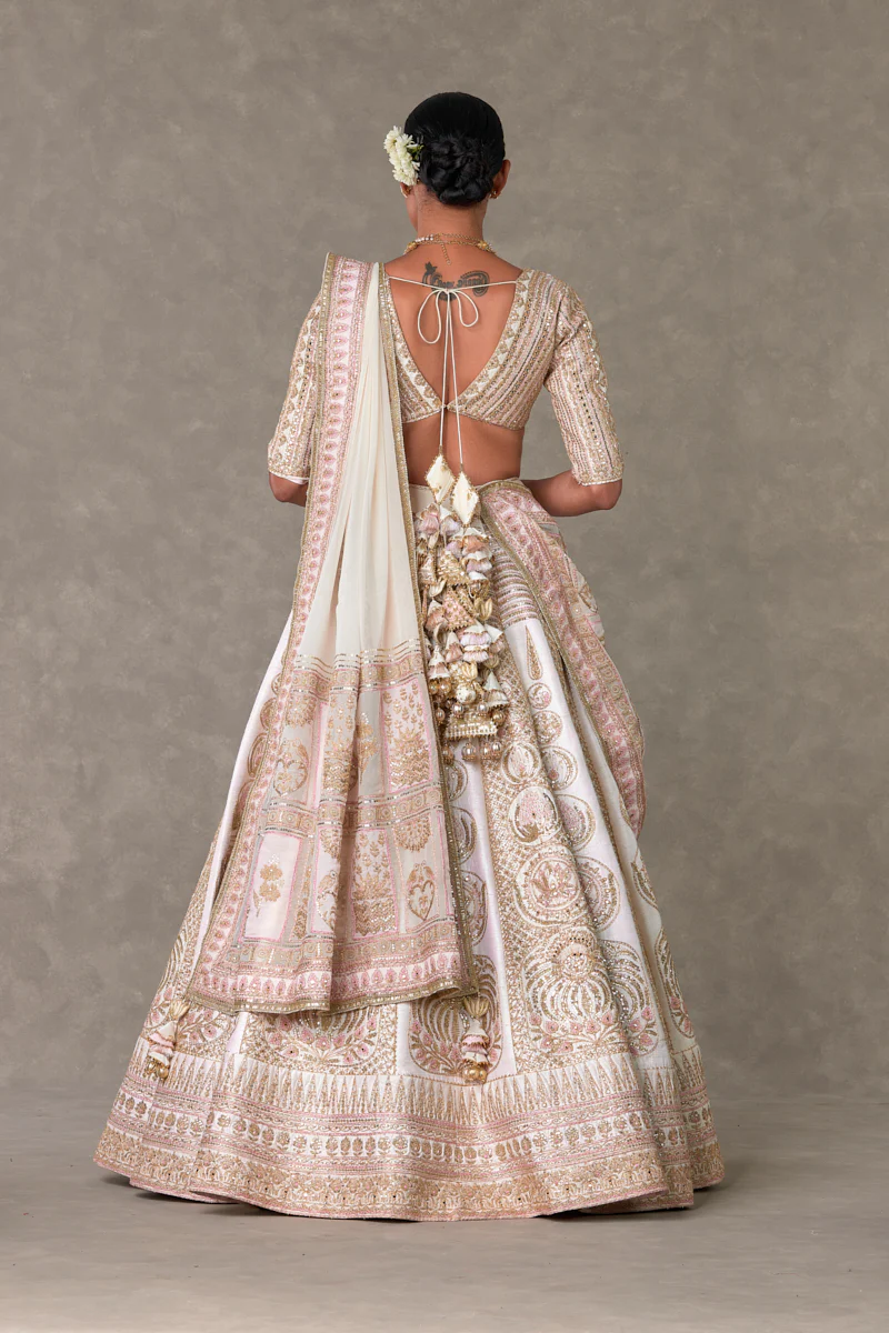 Ivory Bagh-E-Bahar Lehenga - Image 7