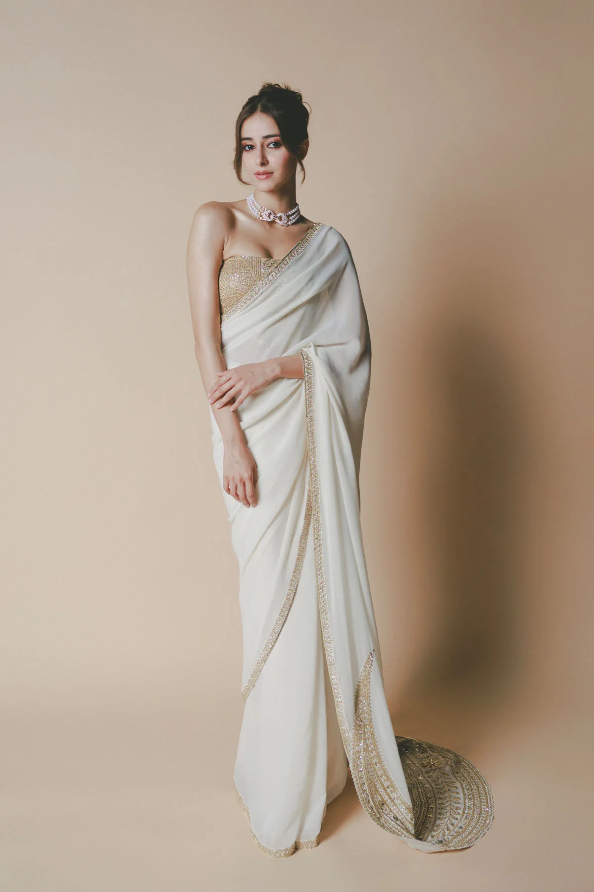 Ivory Chaand Saree - Image 7