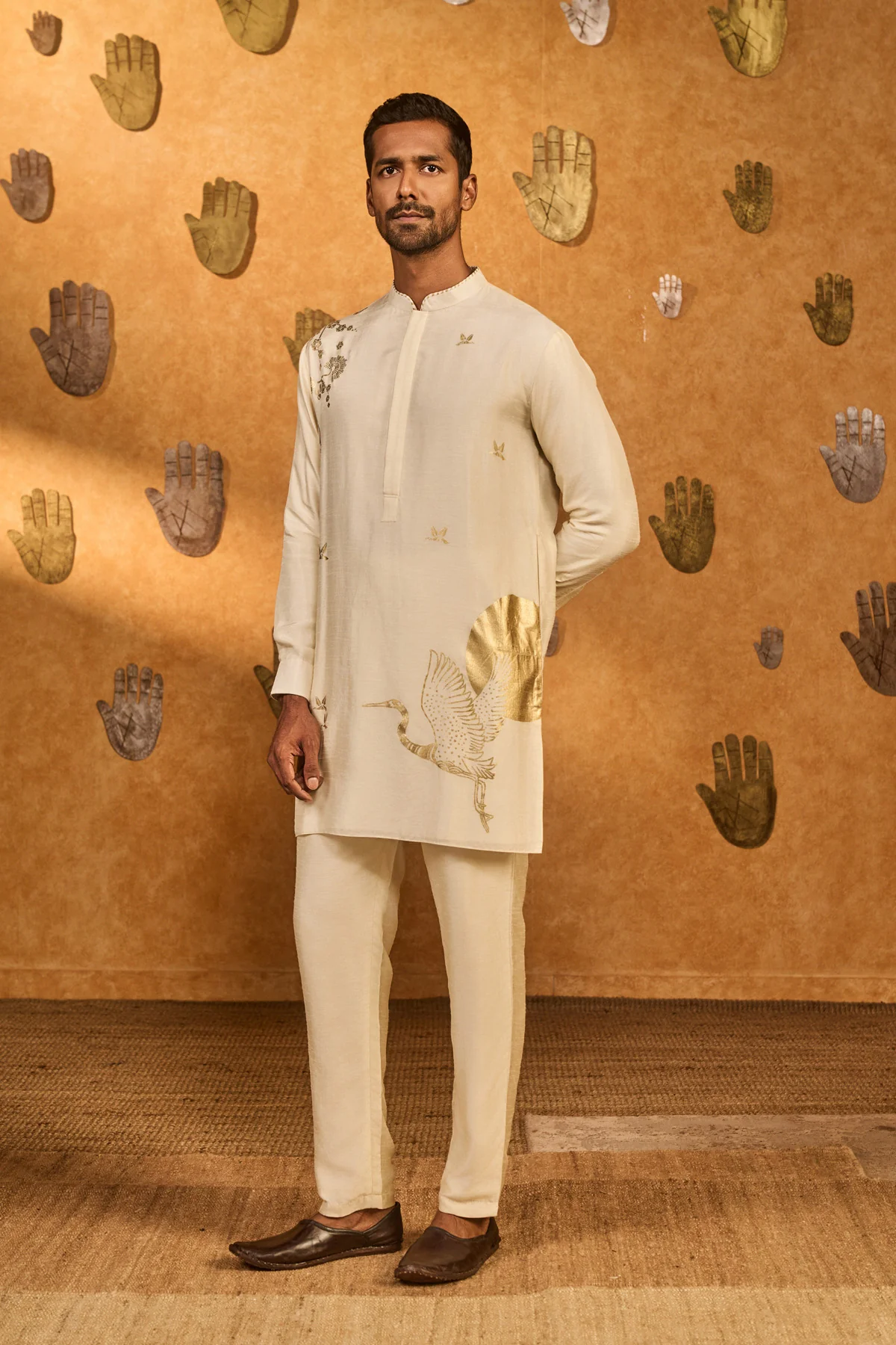 Ivory Crane Dawn Kurta Set - Image 3