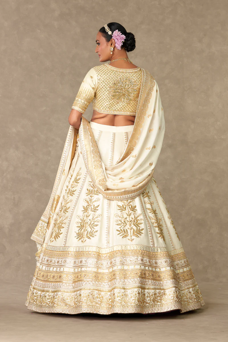 Ivory Neel-Kamal Lehenga Set - Image 7