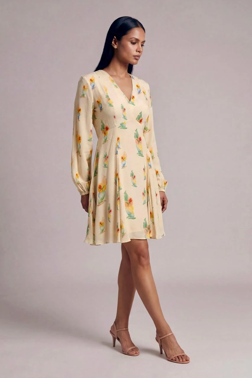 Ivory Rock N Roll Skater Dress - Image 2