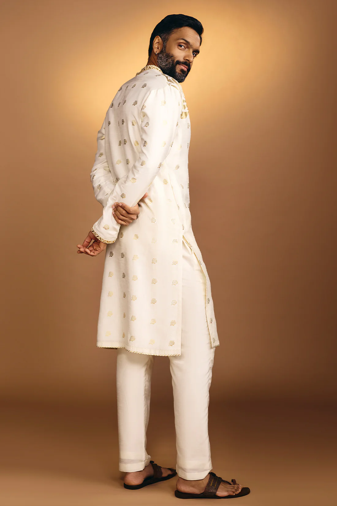 Ivory Rose Blush Kurta - Image 5