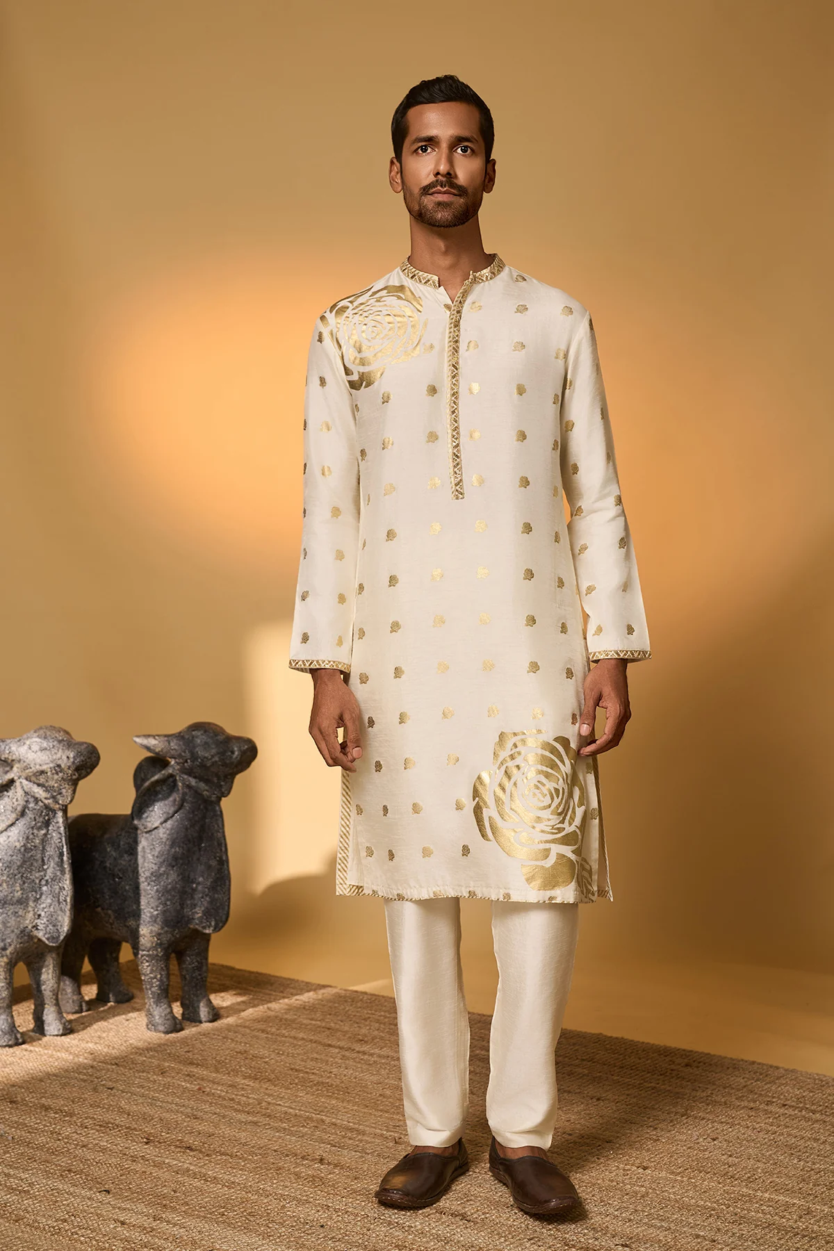 Ivory Rose Blush Kurta - Image 7