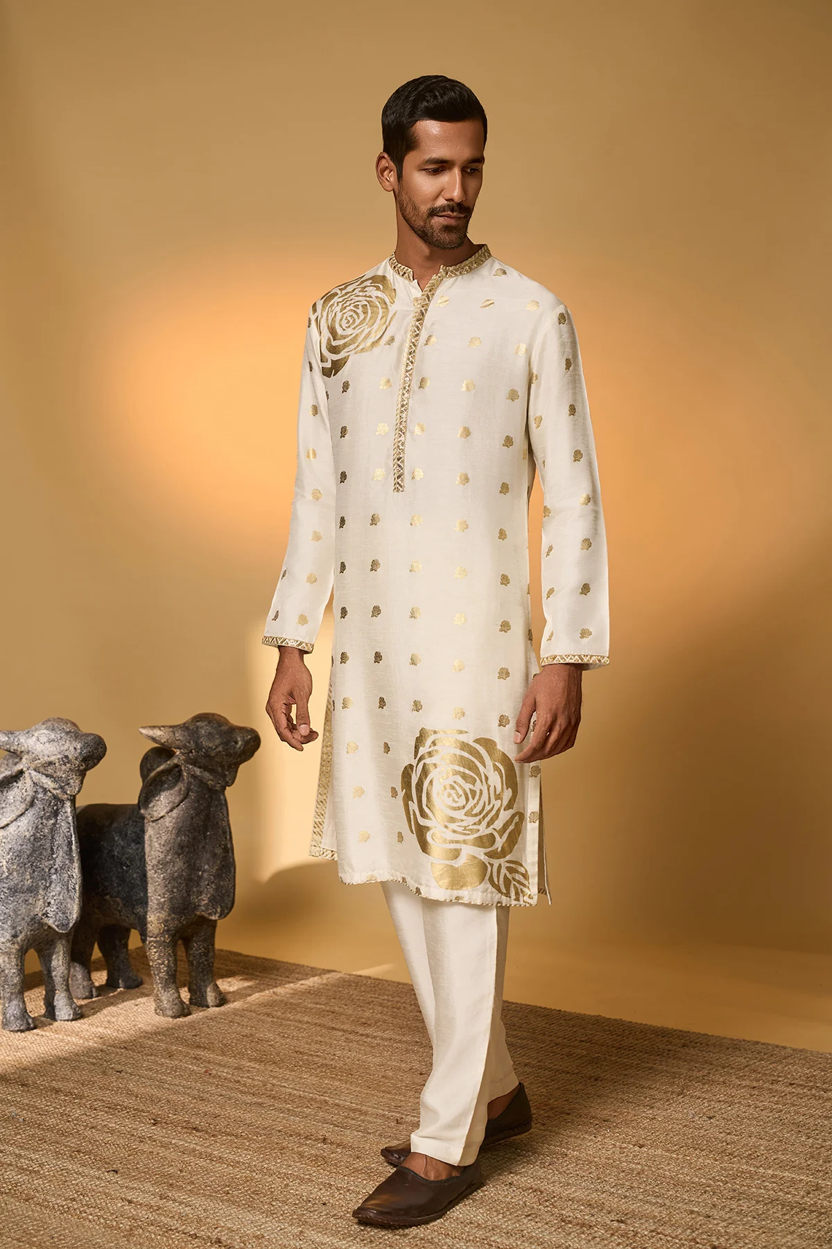 Ivory Rose Blush Kurta - Image 9