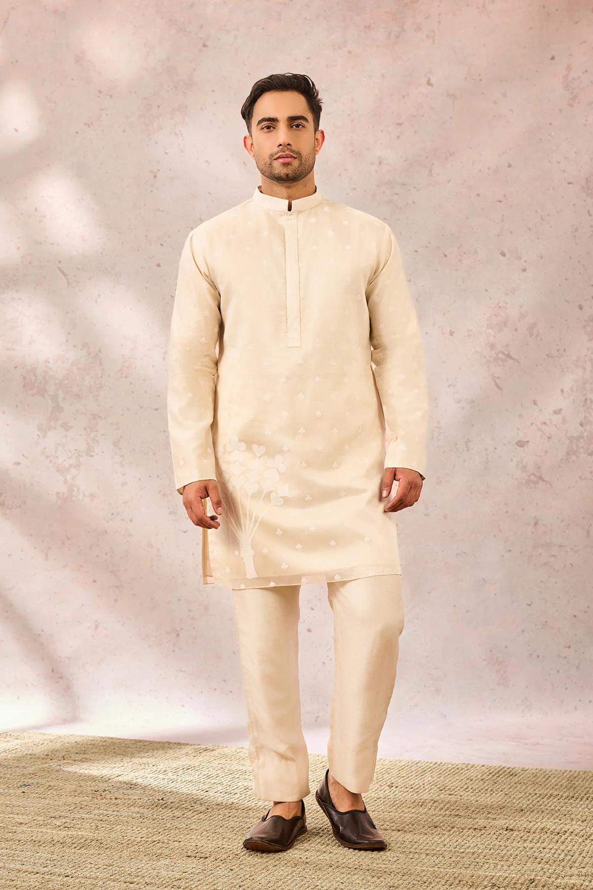 Ivory Spade Blossom Kurta Set - Image 3