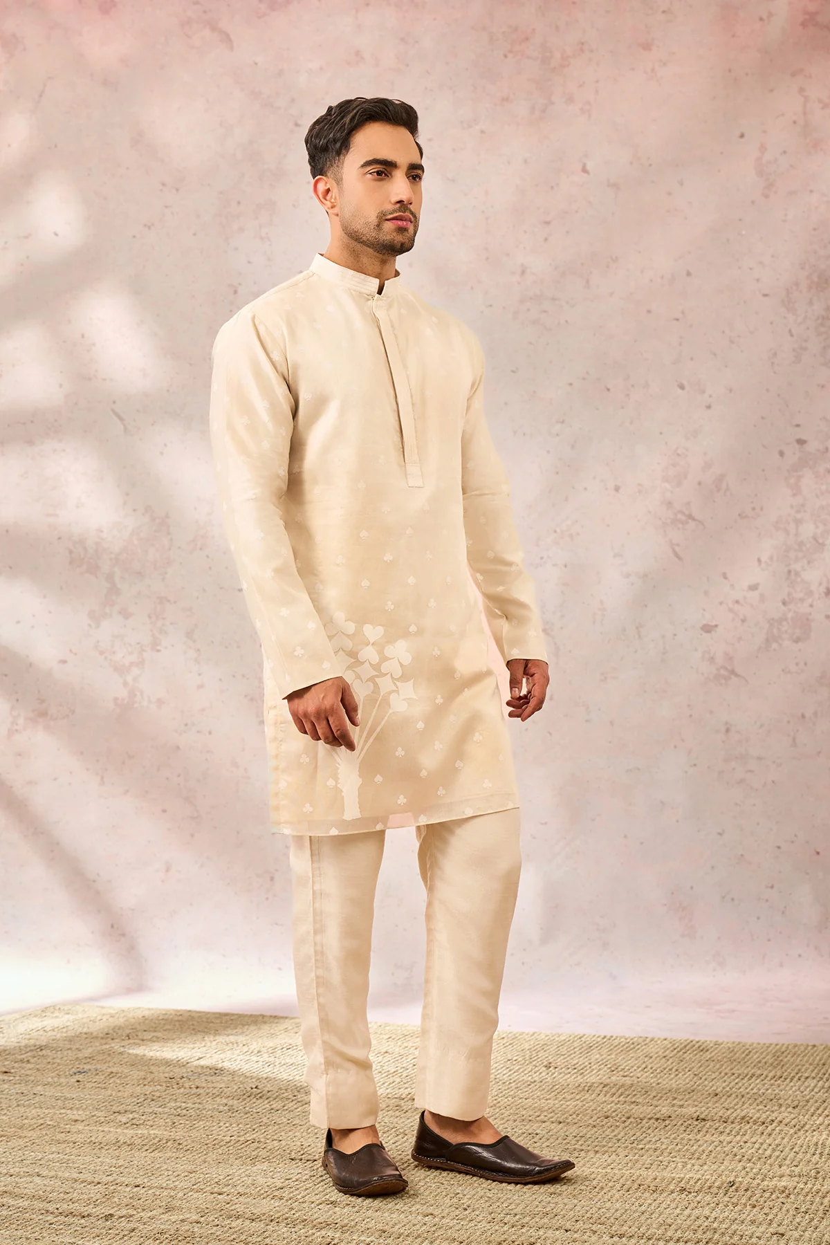 Ivory Spade Blossom Kurta Set - Image 5