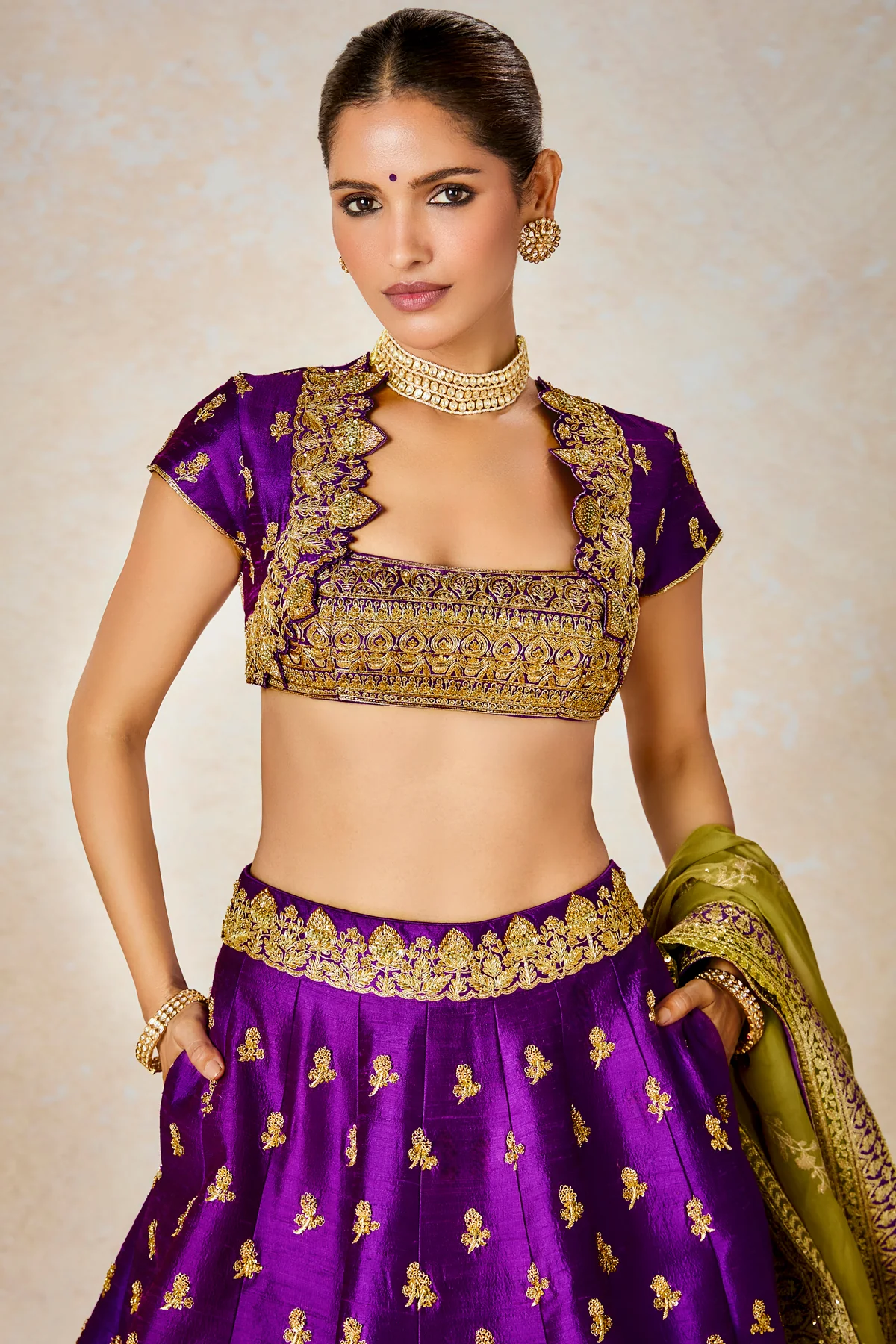Jamun Fizz Lehenga - Image 8
