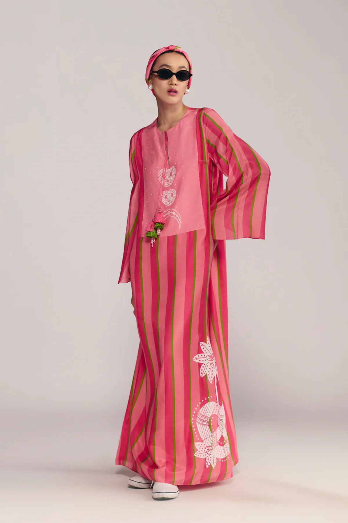 Jungle Bakery In Sunset Sorbet Kaftan - Image 2